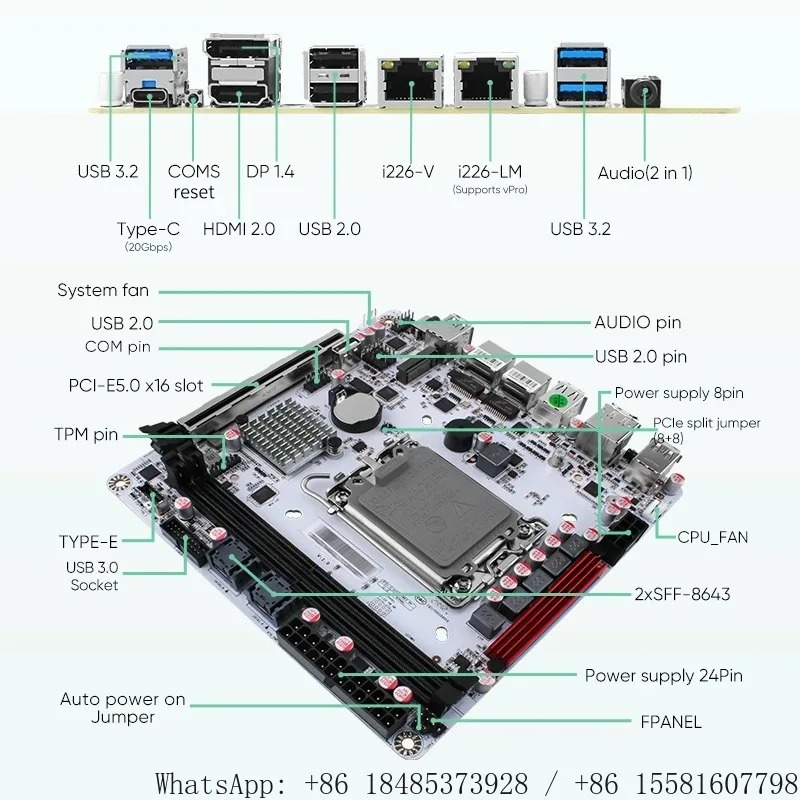 LGA1700 Q670 Mini ITX NAS Main – Nas Motherboard 8 Sata Mini Itx Bewertung und Preis